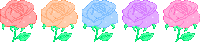 pixel flower STICKER