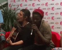 Deezer music friends hug live GIF