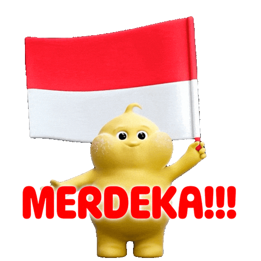 Independence Day Indonesia Sticker by Butter baby