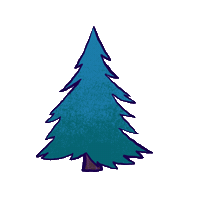 Happy Christmas Tree Sticker