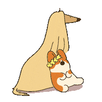 studiogoindol dog puppy relax spring Sticker