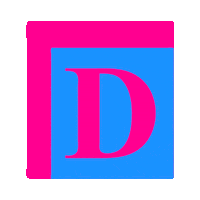 Abc D Sticker by Carlota Menezes