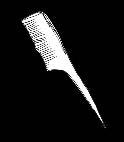 wonderflaw giphygifmaker hair comb wonderflaw GIF