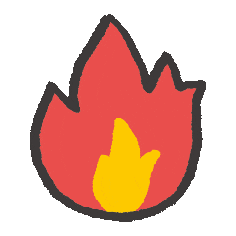 Fire 火 Sticker