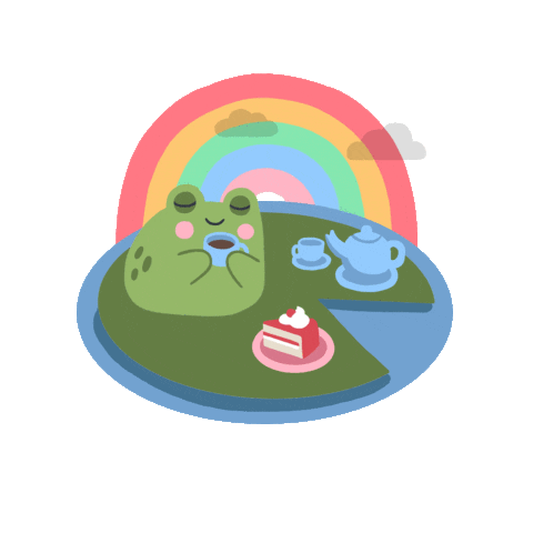 Mental Health Frog Sticker by ruillu