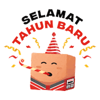 Happy New Year Christmas Sticker by JDL Express Indonesia