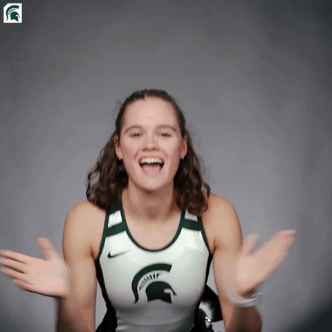 Grace Thomas GIF by Michigan State Athletics