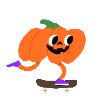 Jack O Lantern Halloween Sticker by MishaXgraphic