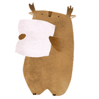 Tukoni cute animal sleep good night Sticker