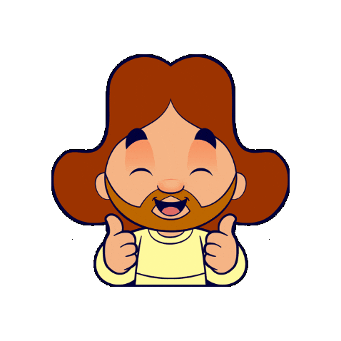 Jesus Sticker by Amiguinhos de Deus