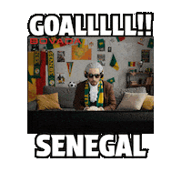 Goal Celebration Senegal Sticker by Bovada