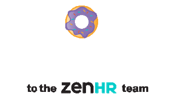ZenHR happy work green welcome Sticker