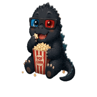 Pop Corn 3D Sticker