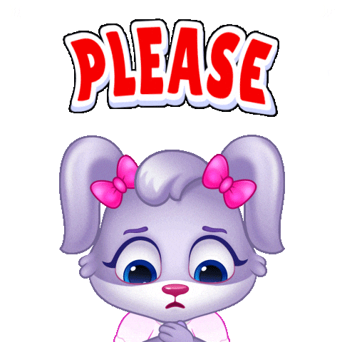 Begging Please Please Please Sticker by Lucas and Friends by RV AppStudios