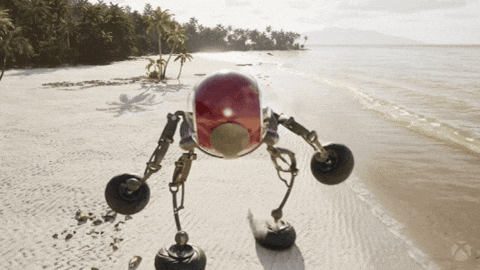Beach Robot GIF by Xbox