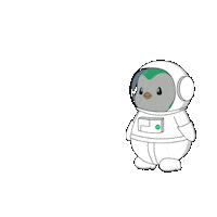 Space Landing Sticker by Abster