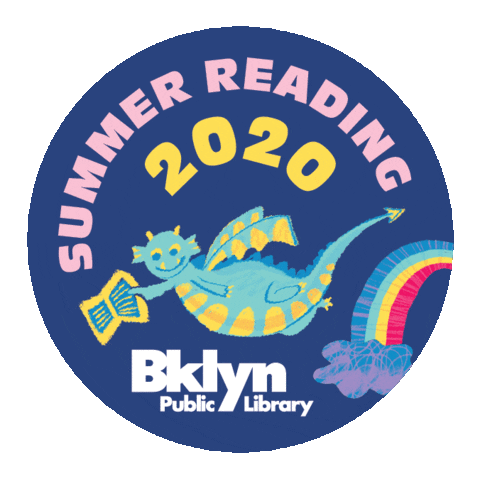 Rainbow Dragon Sticker by Brooklyn Public Library