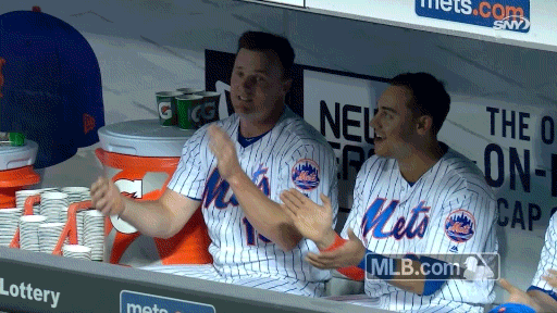 New York Mets Applause GIF by MLB