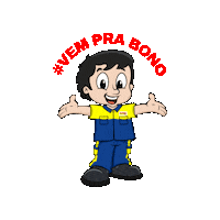 bonopneusoficial bono pneus vem pra bono boninho mascote boninho vem pra bono Sticker