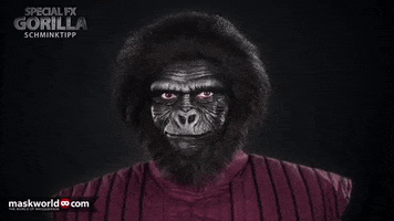 planet of the apes laughing GIF by maskworld.com