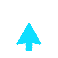 Dulidaily blue arrow point dulidaily Sticker