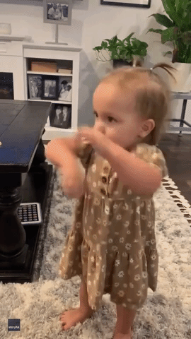 Toddler Who Can't Yet Speak Gets Her Point Across