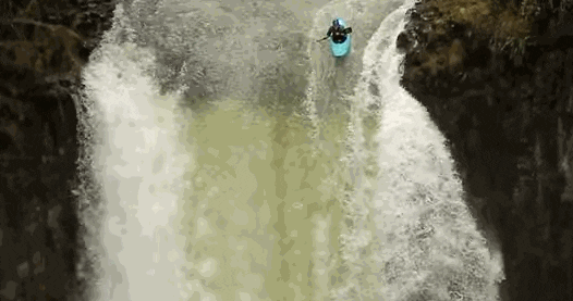 kayak falls GIF