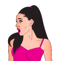 Ariana Grande Reaction Sticker by QUICKHONEY