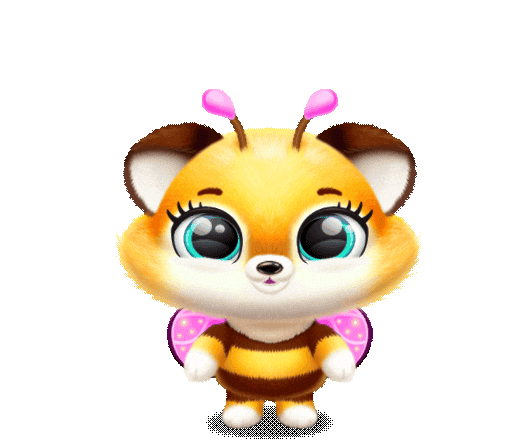 Happy Bee Sticker by TutoTOONS