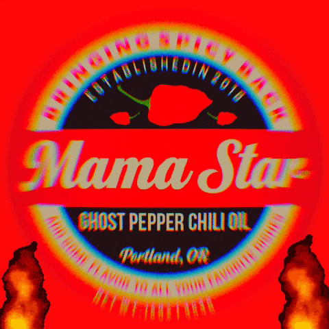 Mamastarchilioil hot sauce ghost pepper chili oil mamastar GIF