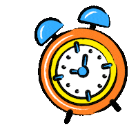 Clock Alarm Sticker by Light
