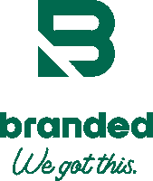 Logo Rainbow Sticker by Branded.at