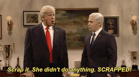 Scrap It Donald Trump GIF by Saturday Night Live