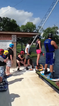 When Wakeboarding Ends With a Flop