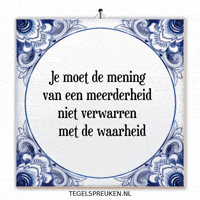 Nl Stem GIF by Tegelspreuken.nl