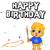 Happy Birthday Sticker by Lucas and Friends by RV AppStudios
