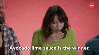 Avocado Lime Sauce is the Winner