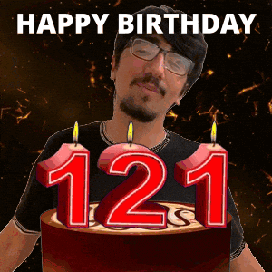 121 Birthday GIF
