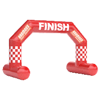 Finish Line Runner Sticker by Harmon's Non-Alc Craft Beer