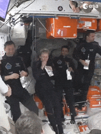 International Space Station Drinking GIF by European Space Agency - ESA
