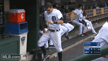 detroit tigers dance GIF by MLB