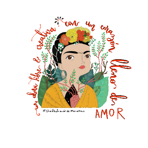 Frida Kahlo Mexico Sticker by ClinicadelColon