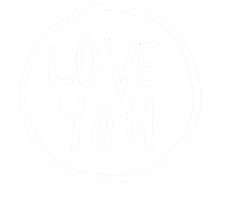 Love You Typography Sticker