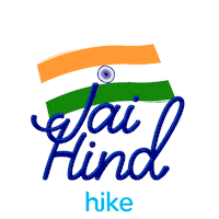 Jai Hind Freedom Sticker by Hike Sticker Chat