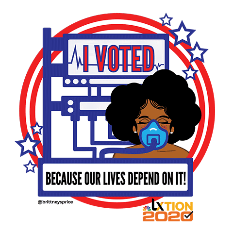 Vote Sticker by NBC LX