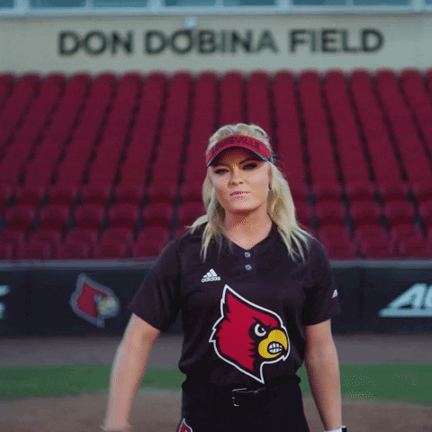University Of Louisville Softball GIF by Louisville Cardinals