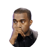kanye west STICKER by imoji