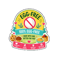 Vegan Egg Sticker by Jennifer Greenhill