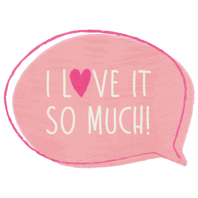 I Love It Speech Bubble Sticker by Art Gallery Fabrics