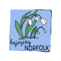 Spring Snowdrops Sticker by Enjoying Norfolk